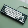 Aksesuarlar 1 Set PBT GMK Botanik Boya Mekanik Klavye için Alt Kemik Kapağı ISO ile Kiraz Profili 6U 6.5U 7U Uzay Çubuğu