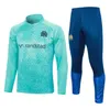 23-24 Barnfotbollsspåriga Milik Payet Marseilles Survetement 22 23 Fottball Training Suit Veste Maillot de Foot Olympique OM Tracksuit Football Jogging 10/2xl