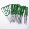 50/10pcs a forma di U un chiodo galvanizzato in acciaio galvanizzato pelo in erba chiodi di sicurezza per fissare erba del paesaggio in tessuto erba