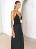 Abiti casual estate eleganti abiti lunghi per donne sexy profondo a vccino a fiore bandage senza maniche bandage boho maxi 2024 abito femmel