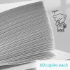 Planiści New Kawaii Five Hole Clip Binder Niezerwiona odłączona cewka książka 60 Student Notebook Książki do szkolnych materiałów papierniczych