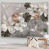 Gobeliny Boho Tapestry 3D wytłaczane kwiaty kwiaty