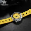 Watch Bands STEELDIVE Automatic Mechanical Strap Replacement Watch Bands Automatic Dive Watches Blue Rubber Waffle Strap 20/22mmL2404