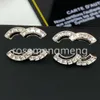 20Style Letter Ohrringe Designer Studs Marke Schmuck Klassiker 925 Silber Copper Stud Men Frauen Kristallperlen Ohrringliebhaber Geschenke Paar Modezubehör