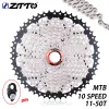 ZTTO MTB 자전거 10 속도 11-50T 카세트 10S 50T 프리 휠 스프로킷 K7 10V 체인 크라운 10S HG 허브 MTB 부품 XT SLX XO X0 X9 X7
