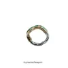 Top grade Designer rings for womens Tifancy U-shaped Lock Ring High Version Running Lock Half Full Diamond Fashion Style Ring Original 1:1 With Real Logo