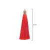 50pcs 6 cm metalowe czapki małe frędzle wisiorek z frędzlami DIY Crafts Jewelry Curtain Hang Tassel Kluczowe komórki TOBA TOBA MATERIAŁY