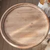 Nordischer Stil Vintage Couchtisch Holz runde Kaffeetische für Wohnzimmer DIY Modulare Eingangshalle Möbel Wohneinrichtung