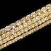 Factory Wholesale Vvs Iced Out Moissanite Diamond Real Gold Solid Gold Tennis Chain Bracelet 6mm 7mm 8mm 9mm Custom 10k 14k Gold