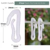 Crochets en plastique blanc agricole réutilisables pour les terres agricoles Shade Net Butterfly Clip Garden Holder Fixt Film Film Tool