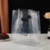 50pcs Transparent Dicked Food Grade Plastiktüte Bread Kuchen Dessert Süßigkeiten Verpackungstasche mit Griff -Party -Hochzeitsbedarf