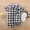 Zafille Baby Rompers Plaid Vêtements pour les nouveau-nés garçons Sleeping Sleeping Spring Suit pour enfants Girls Formitations Casual Boys Baby Crawlers