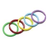 10pcs / lot 30 mm Course multicolore Anneaux clés d'anneau de bricolage pour les bijoux de bricolage fabriquant des anneaux clés en vente en gros