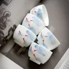 2PC/Set Hand-painted Fish Play Art Ceramic Sample Tea Cup White Porcelain Single Master Cup Household KungFu Teaware Accessorie