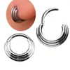 G23 titanium 3 -laags gescharte scharnierende clicker ring septum neusring oor kraakbeen tragus tepel lip piercing sieraden groothandel