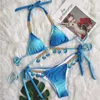 Bikinis sexy rosa 2024 maiô com shinestones mulheres roupas de banho feminino push up biquíni praia nadar com trajes de banho piscina bather 240409