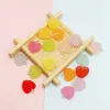 30 pcs colorés de bonbons doux en forme de coeur charmes pour le collier bracelet bricolage pendentif boucles d'oreilles