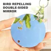 1PC Creative Bird Repeller Bird Repellent Mirrors Extra jasne odblaskowe płyty sowy narzędzie do strachu zwierząt strach rolniczy