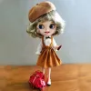 Blythe Doll Clothes Baseball Jacket Pants for Blyth Azone Boots OB23 OB24 Doll Coat Shirt