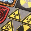 Ядерные биохимические предупреждающие знаки Пятна для одежды панк -одежда полосы сталкера Значок Плач заплавки на одежду на одежде
