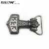 Bullzine Mjolnir Belt Buckle Thorshammer Viking Belt Buckle Music Belt Buckle FP-03721 för 4 cm breddbälte droppfrakt