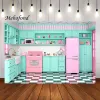 Mehofond Photography Background Mis Pastelitos Kitchen Pink Girls料理お誕生日おめでとうケーキテーブル背景写真スタジオ