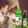 Spray à l'huile de menthe poivrée pour insectes aux insectes aux puces professionnelles et aux tiques Contrôle 60 ml Universal Pet Block Spray Igrendients pour chiens Cat Cat