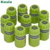 Kesla 10pcs Mangueira Jardim Tap Water Hose Tubs 1/2 polegada Conector 16mm Conecte rápido Adapting Reparação de rega estufa de rega estufa