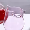 Copos de vinho vermelho em forma de rosa com folhas de rosa colorida copo de cálice para beber housewarming warming wedlem aniversário celebração