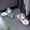 Nuevos tazones para mascotas de burbujas Alimentador automático de alimentos de gato 1.8L Fuente para agua para beber un solo tazón grande gatito contenedor de alimentación