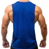 Herrtankstoppar gym kroppsbyggande fitness ärmlös skjorta herrar som kör sport träning muskel singlet sommar mesh andas snabbt torrt
