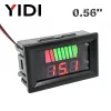0,56 '' LCD Voltmètre numérique 12V 24V 72V 84V Indicateur de capacité de la batterie Power Power Car Car Motorcycle Tension Tester Detecteur