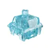 Accessori Akko CS Crystal Blue Full Polycarbonate Switch 3 Pin 40GF Linear Interruttore Compatibile per MX Tastiera di gioco meccanico (45 PC)