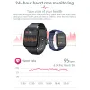 Watches QS16Pro Sport Smart Watch 2022 Women Waterproof Bluetooth 5.0 Connected Smartwatch Man med kroppstemperatur hjärtfrekvensmonitor