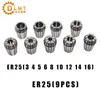 Er25 Grampos de mola 9pcs mta/mt4 mt3 mt2 ER25 M12 1PCS ER25 CHURNHA 1PCS COLET CHUCK MORSE CONE PARA CNC Ferramenta de torno de moagem