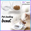 Cat Double Bowl Cat Bowl Dog Bowl Non-Slip Food Bowl med upphöjd stativ Kattfodervattningstillbehör Dog Feeder Pet Supplies