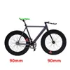 Roda de engrenagem fixa RIM de 90 mm 70mm de alumínio de alumínio Flip-flop Bike Fixie Bicycle com peças de ciclismo de pneus