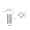 M5x12mm titan Ti -flaskhållare T25 M5*12 mm vattenflaskbur för cykelcykelcykel ersättare