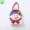 Mini Christmas Gift Bags Christmas Fleece Tote Bag New Year's Decor Elk Santa Claus Candy Handbag For Kid Xmas Gift Cadeau Noel