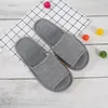 4pairs/Los billige Leinenschuhe Männer Frauen Einweg Hotel Spa Pantoffers Hausrutschen Reise Hospitality Guest Schuhschuhe Schuhe