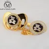 Miyocar ouro prata adorável urso ouro brilho e chupeta clipe bpa bpa livre bling design exclusivo bpa grátis seguro gbear