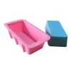 Rectangle Silicone Soap Mold DIY Bakeware Loaf Bread Baking Dish Toast Box Cheese Box Muffin Cupcake Chocolate Fondant Molds