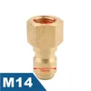 1PC 3/8 à M14 M18 M22 CONNECTEUR rapide Haute pression Couplage rapide pour les joints adaptateurs de canon à eau de lave-auto