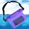 Wasserdichtes Schwimmschwimm 3 Lay Bag Ski Drift Diving Schulter Taille Packtasche Unterwasser Mobiltelefonbeutel Hülle Deckung für Strandbootsportarten