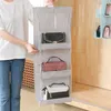 Storage Boxes Hanging Closet Organizer Large Capacity Transparent Organization Wardrobe Bag Household Supplies