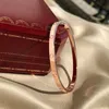 Braccialetta per impilamento della moda Bracciale Designer stretto versione da 18k bracciale d'oro da 18k avere designer di gioielli diamanti per donne mans unisex coppia di braccialetti di alta qualità calda