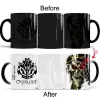 أنيمي JK Overlord Ainz Ooal Cosplay Mark Color Change Mug Skull Momonga Daily Drink Mugs Milk Coffee Coffee Cups