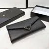 Designer Luxus Brieftasche Modebrief Metal Real Pickup-Tasche Leder gedruckt mit Multi-Leather-Brieftasche mit Multi-Leather