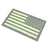 Glow in the Dark Emblem USA America Flag Us Renversé Patch réfléchissant ARRMES gauche droite Army Navy Air Force SEAL Badges uniformes