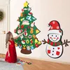 Baby Grab Early Learning Toys Montessori Bank Board Diy Felt Felt Felt Tree Snowman Decoration Home